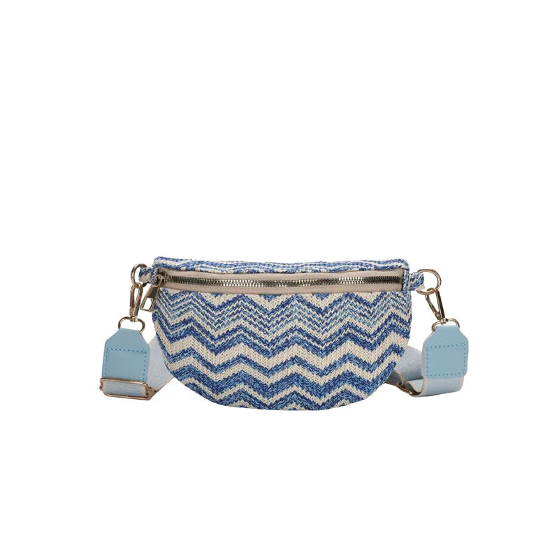Sac banane femme tressé