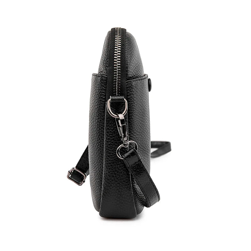 Sac à main 100% cuir véritable pour femme, sac à main de luxe en cuir de vache, sac à bandoulière initié, mode féminine, sac messager