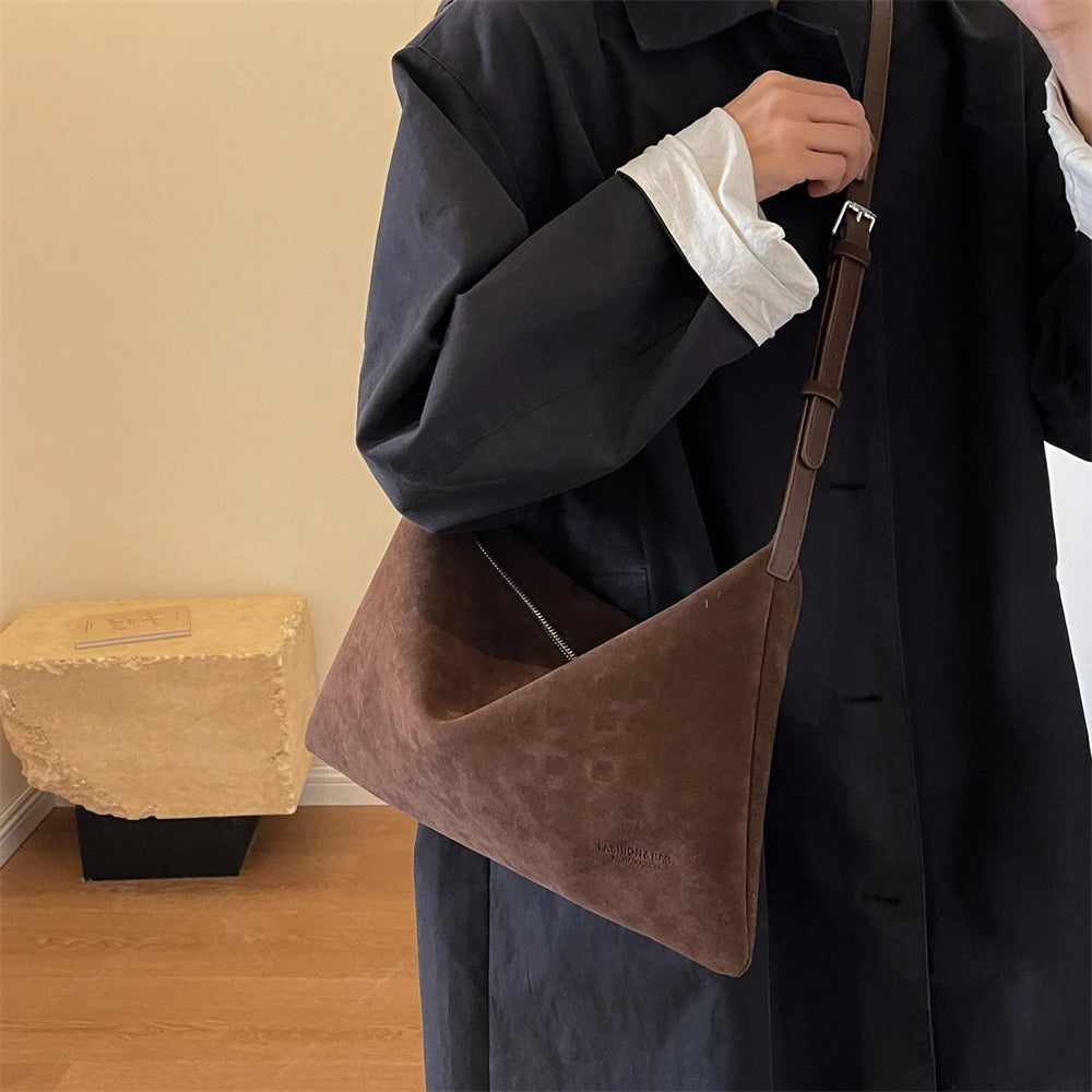 sac a mains femme sac bandouillère femme Sacs à bandoulière vintage pour femmes, sac messager en daim souple, sac Hobo, grande capacité, sacs à main de créateur de luxe, fourre-tout initiés, mode 2024