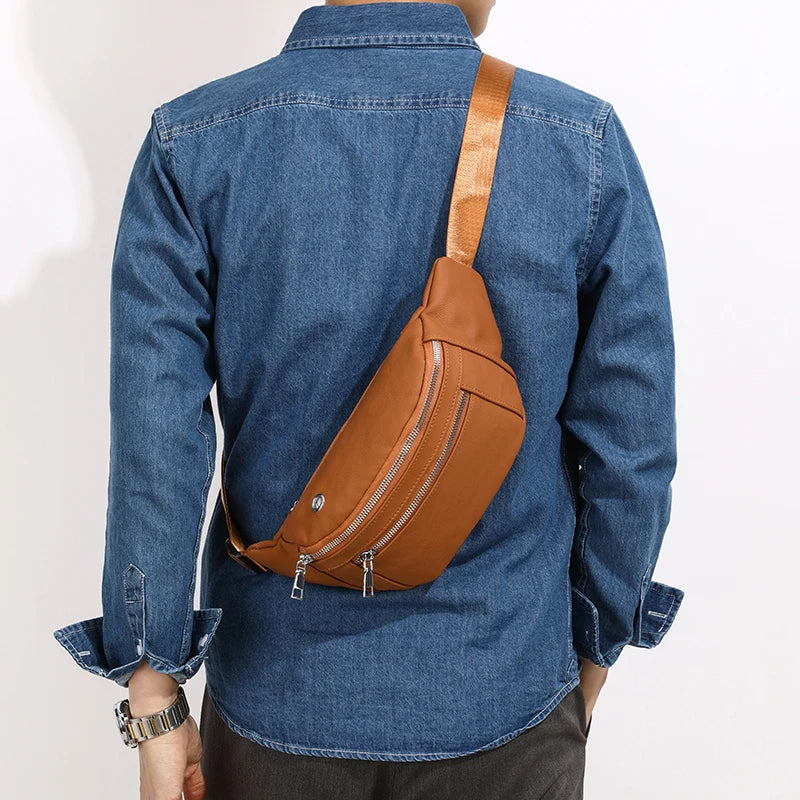Sac poitrine homme cuir