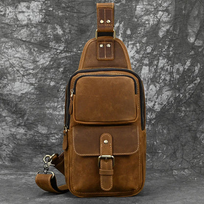 Sac banane homme en cuir