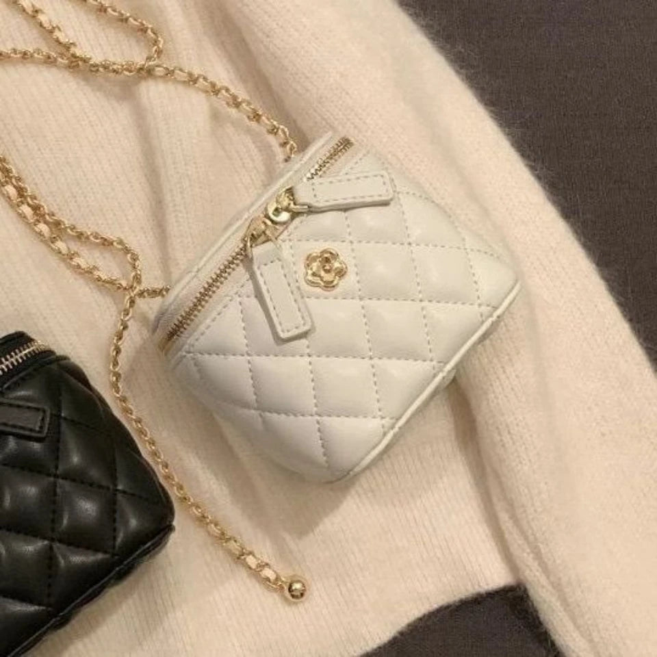 Nouveau Mini matelassé chaîne diamant à carreaux femmes sac à bandoulière mode Mini sac à main en cuir PU femme une épaule petit sac
