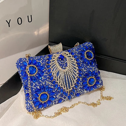 sac de luxe femme pochette soirée femme sac de soirée pour femme Pochettes de soirée en biscuits étincelants pour femmes, sac à bandoulière QueParty Gemstone, sacs à main de créateur, luxe, mariage, Rh, 2024