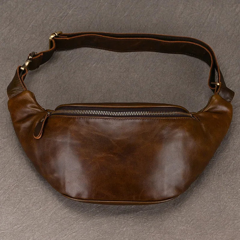Sac banane en cuir pour homme
