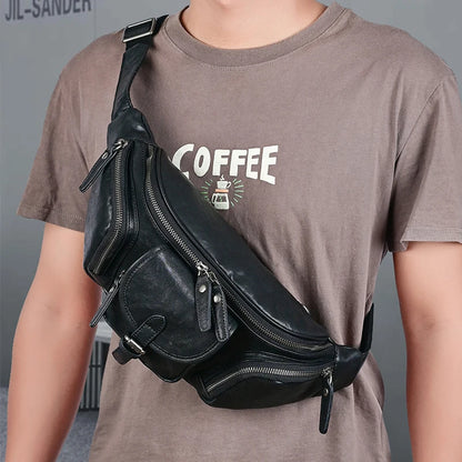 Grand sac banane noir