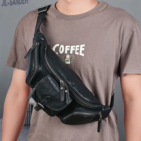 Grand sac banane noir