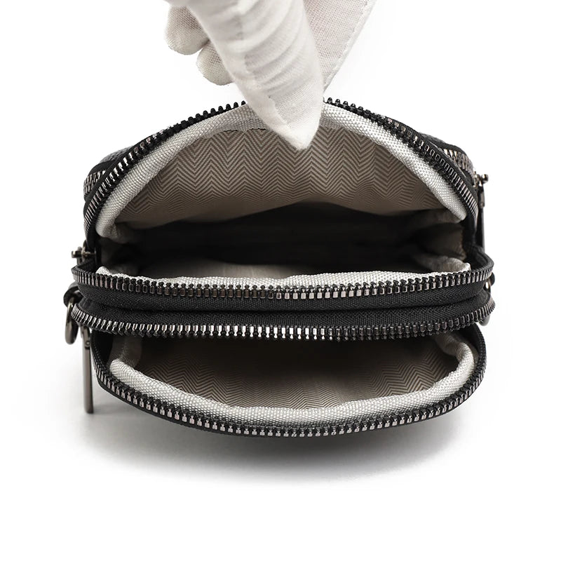 Nouveau 100% véritable peau de vache femmes en cuir sac de téléphone portable sacs à bandoulière pour femmes Sac concepteur Sac à bandoulière sacs de messager Sac