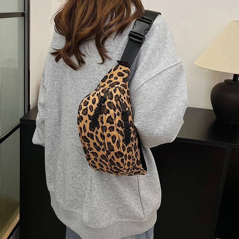 Sac léopard bandoulière