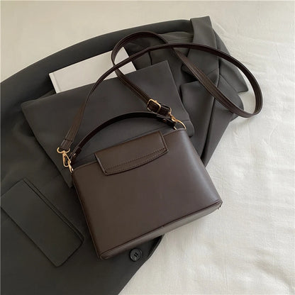 Mini sac en daim à la mode pour femmes, sac fourre-tout en fausse daim, sac à main décoratif avec boucle de verrouillage, sacs à bandoulière