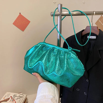 MOODS-Pochettes de soirée dorées pour femmes, sac à bandoulière, sac nuage, sacs à main de créateurs de luxe, fête de mariage, nouveau, 2024