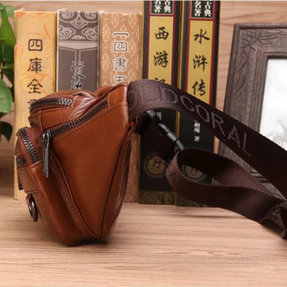 Sac banane en cuir homme