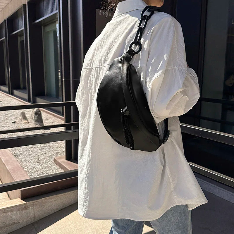 Sac banane femme noir