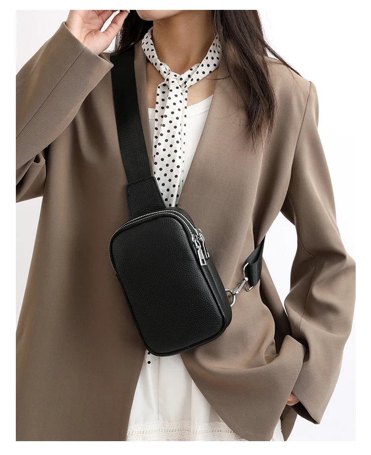 Petit sac banane cuir