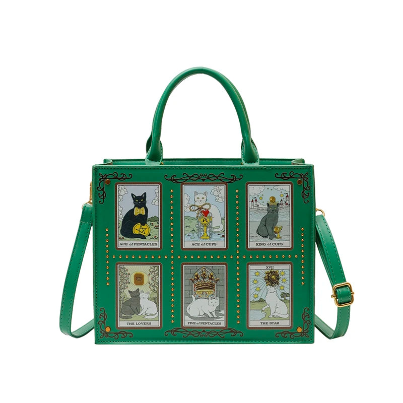 Sacs fourre-tout décontractés de marque pour femme, sacs bandoulière messager pour femme, grands sacs à main féminins, sacs de luxe de créateurs, grands sacs à main à motif chat, sacs à bandoulière