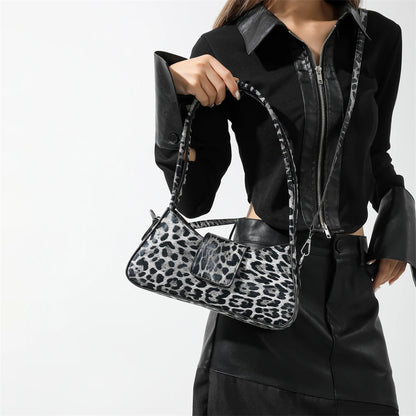 sac de luxe femme sac a main femme bandoulière MOODS-Mini sac à bandoulière imprimé léopard pour femme, sacs initiés sous les bras, style français, sacs à main de créateur de luxe, dernier cri, 2024