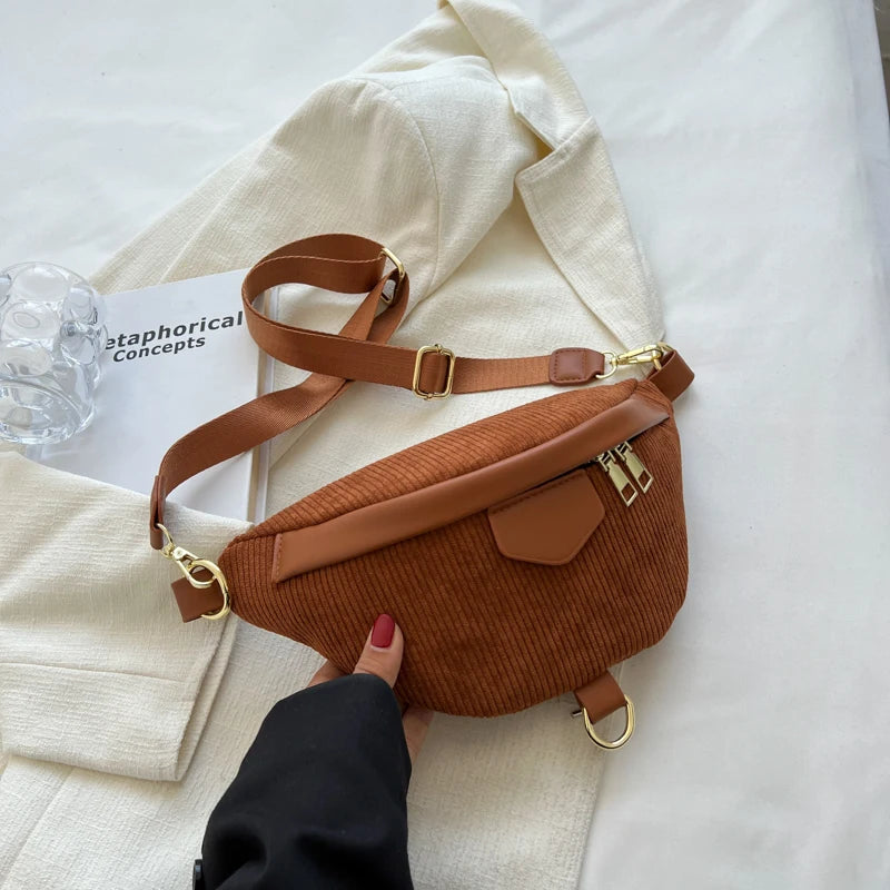 Sac bandoulière velours