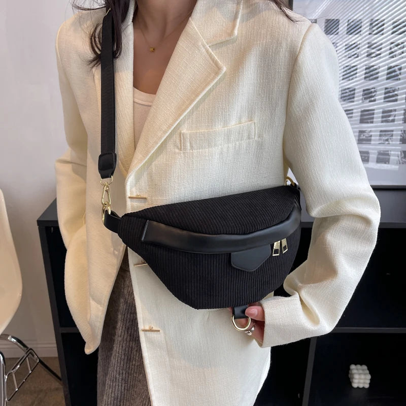 Sac bandoulière velours