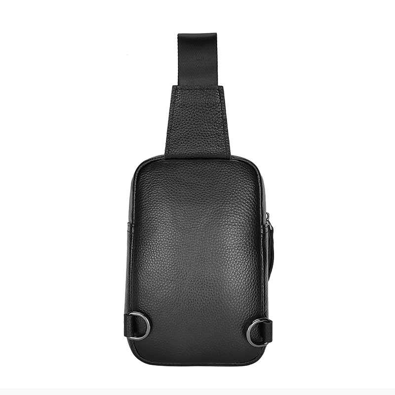 Sac banane noir cuir