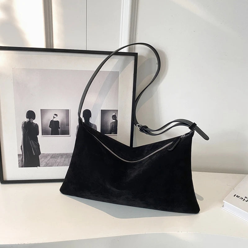 sac a mains femme sac bandouillère femme Sacs à bandoulière vintage pour femmes, sac messager en daim souple, sac Hobo, grande capacité, sacs à main de créateur de luxe, fourre-tout initiés, mode 2024