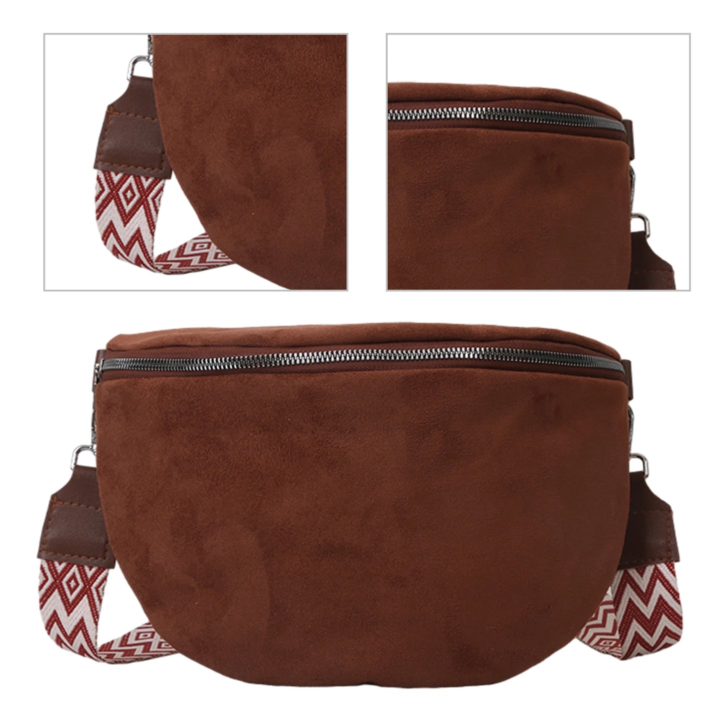 Sac banane en daim