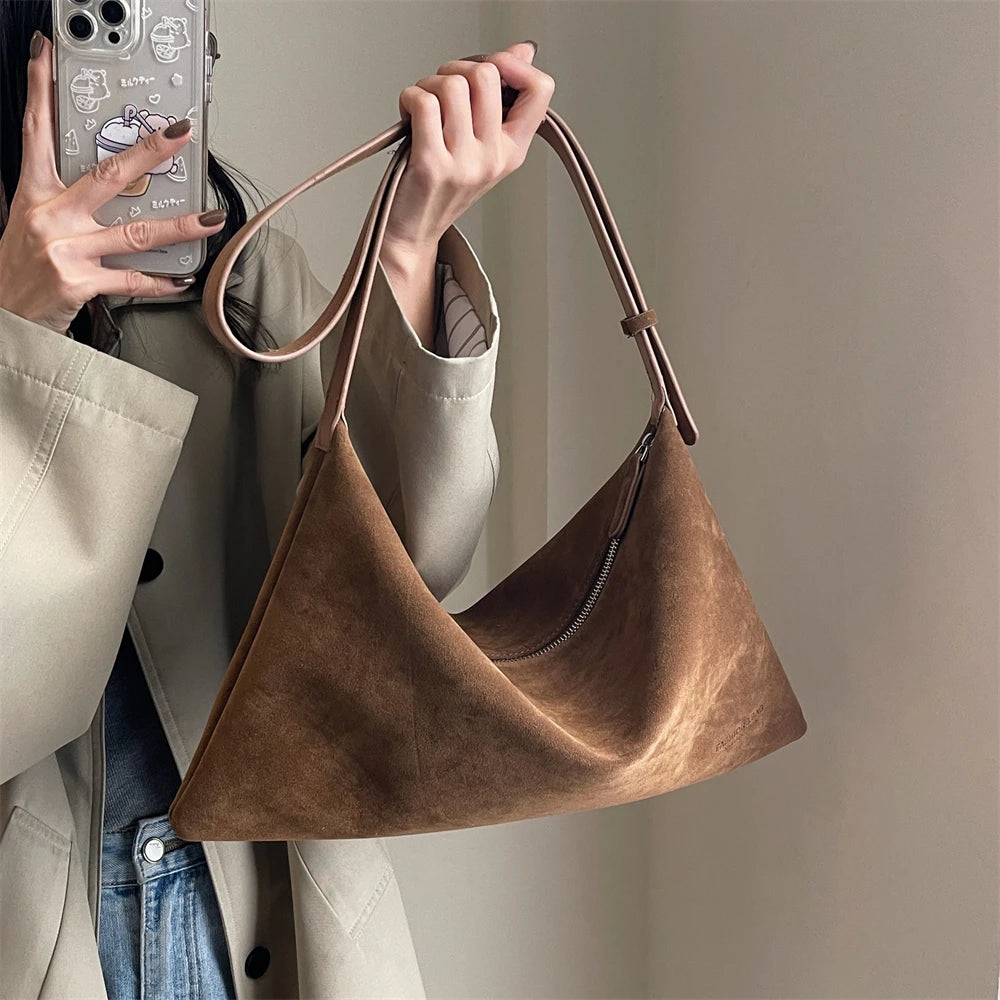 sac a mains femme sac bandouillère femme Sacs à bandoulière vintage pour femmes, sac messager en daim souple, sac Hobo, grande capacité, sacs à main de créateur de luxe, fourre-tout initiés, mode 2024