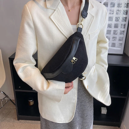 Sac bandoulière velours