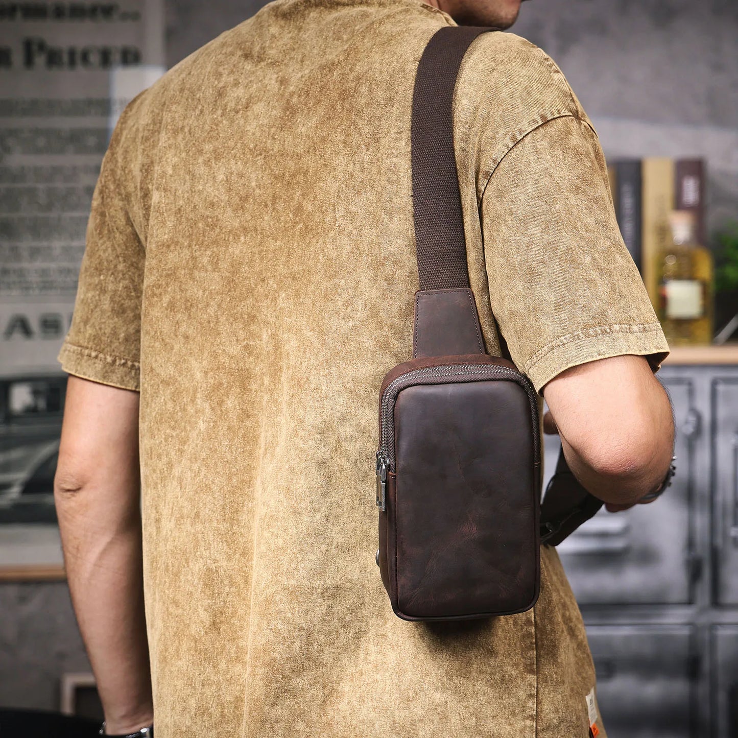 Pochette téléphone bandoulière homme