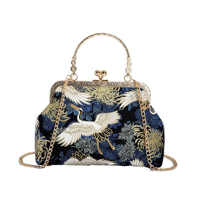 Sac à bandoulière brodé de Style chinois pour femmes, pochette de soirée de mariage, fait à la main, style Boho Vintage, cadeau