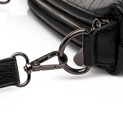Sacs à main en cuir véritable pour femmes, sacs à bandoulière pour femmes, haute qualité, ouverture à trois couches, 100%