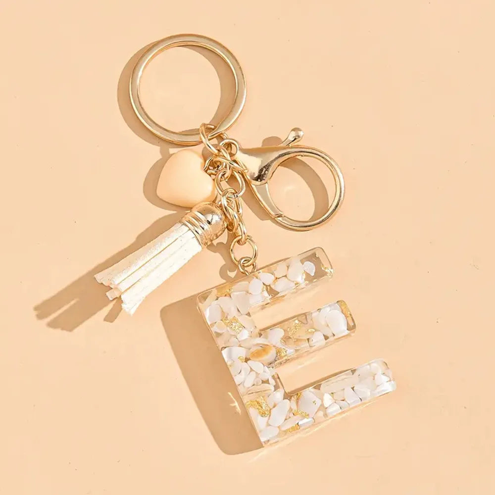 Porte clé avec lettre alphabet