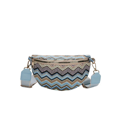 Sac banane femme tressé