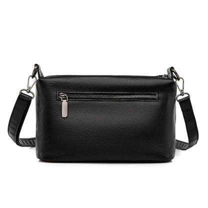Sacs à main en cuir véritable pour femmes, sacs à bandoulière pour femmes, haute qualité, ouverture à trois couches, 100%
