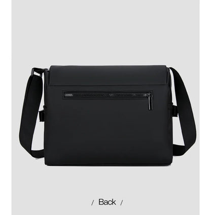 Nouveau sac à bandoulière pour hommes anti éclaboussures haut de gamme polyvalent sac à bandoulière grande capacité décontracté couleur bloquée PU sac pour hommes sacs