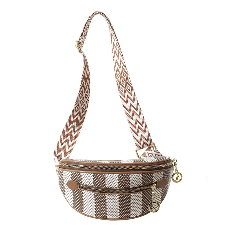 Sac banane rayé