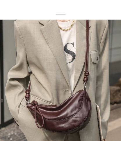 Sac cuir demi-lune