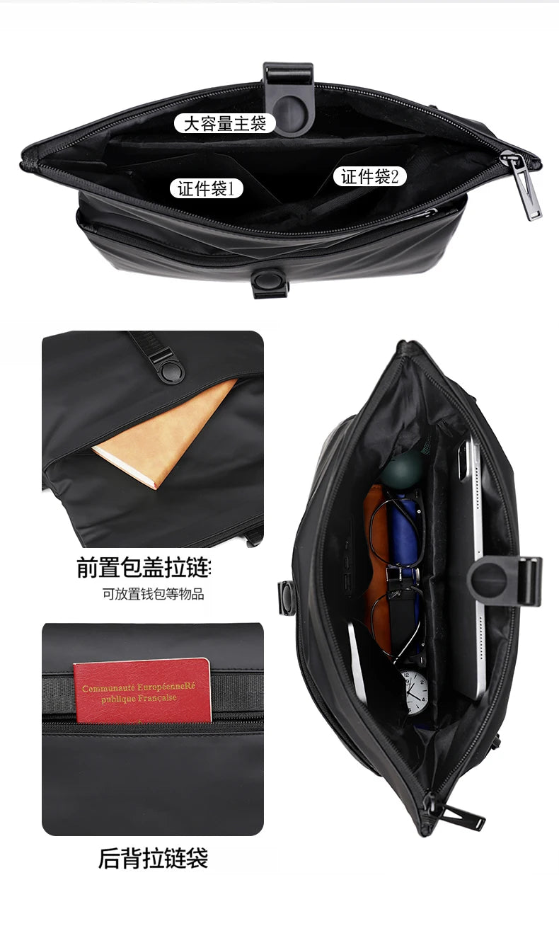 Oxford Messenger Hobos Sac à main pour homme, sac à main pour homme, haute qualité, mince, grande capacité, initié