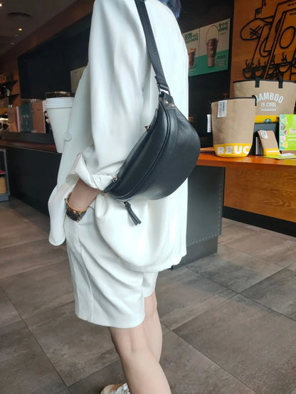 Sac banane cuir luxe