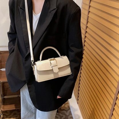 Sac à main coréen en cuir PU pour femmes, sac à bandoulière carré coréen sous les bras, grande capacité, polyvalent