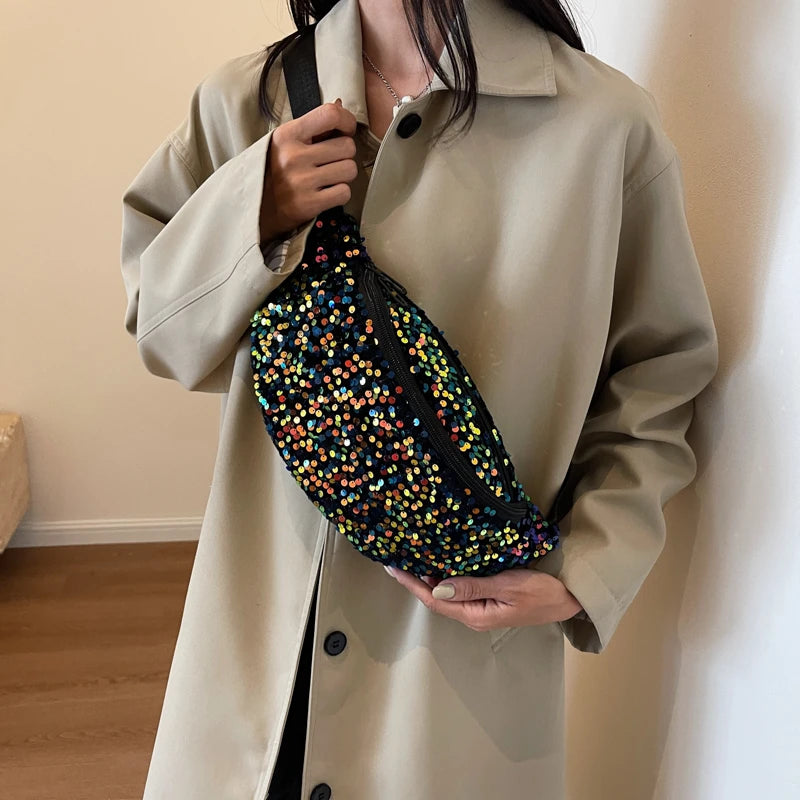 Sac banane sequin