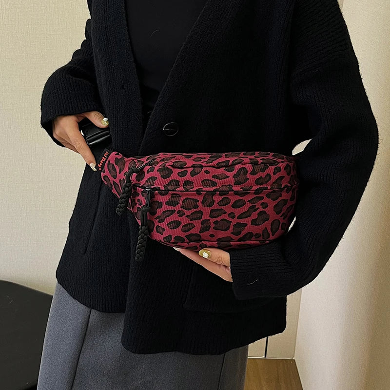 Sac léopard bandoulière