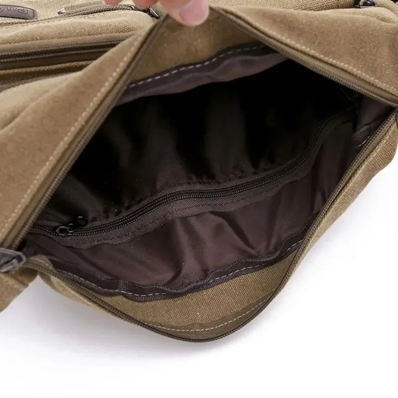 Sac à bandoulière décontracté pour homme, sac de voyage, sac à bandoulière en toile pour homme, sacs messagers de luxe, sac à main de haute qualité, sac de poitrine