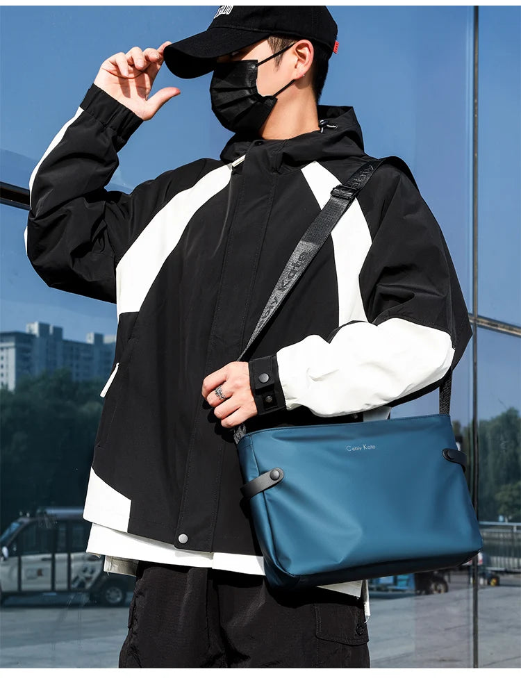 Sac à bandoulière étanche pour hommes, grande capacité, sacoche pour hommes, Style minimaliste, sac à main, sacs à bandoulière Bolsos