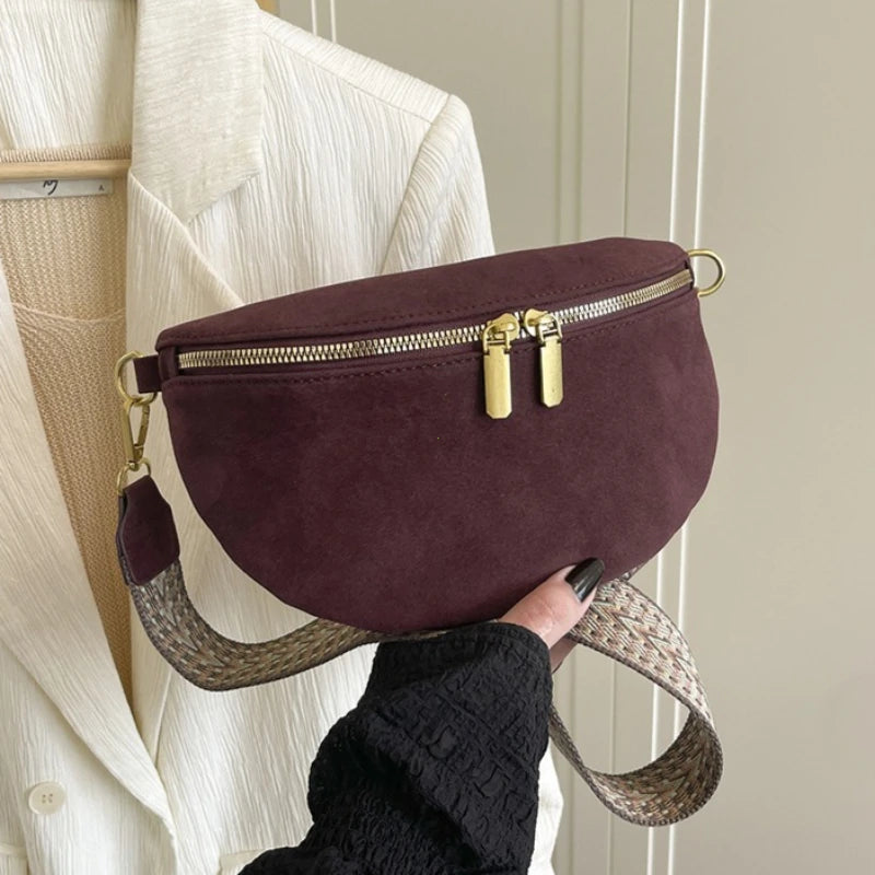Sac banane daim femme