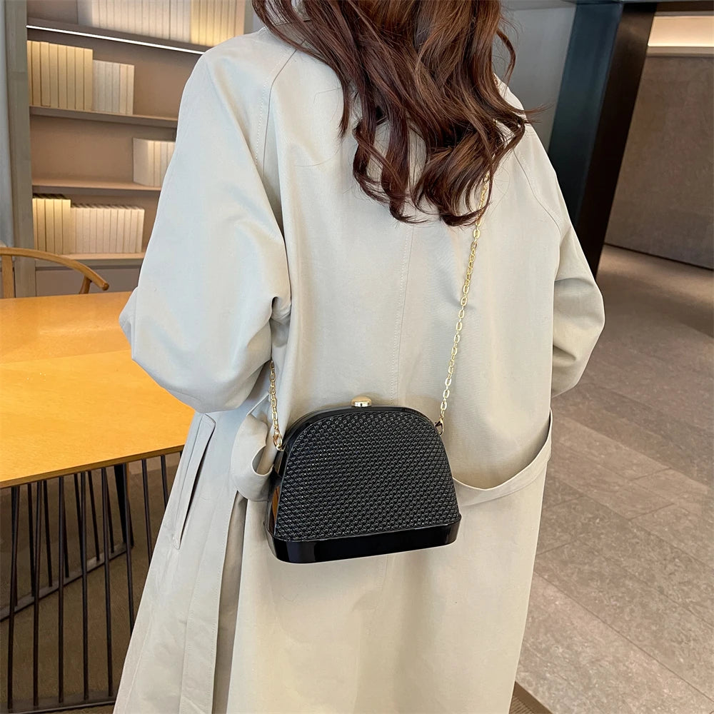 sac de luxe femme marque célèbre sac mariage sac soirée femme MOODS arc-en-ciel couleur luxe sacs de soirée pour les femmes élégantes dîner de mariage acrylique chaîne épaule bandoulière coquille sac 2025