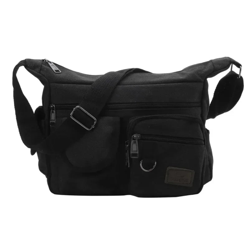 Sac à bandoulière décontracté pour homme, sac de voyage, sac à bandoulière en toile pour homme, sacs messagers de luxe, sac à main de haute qualité, sac de poitrine