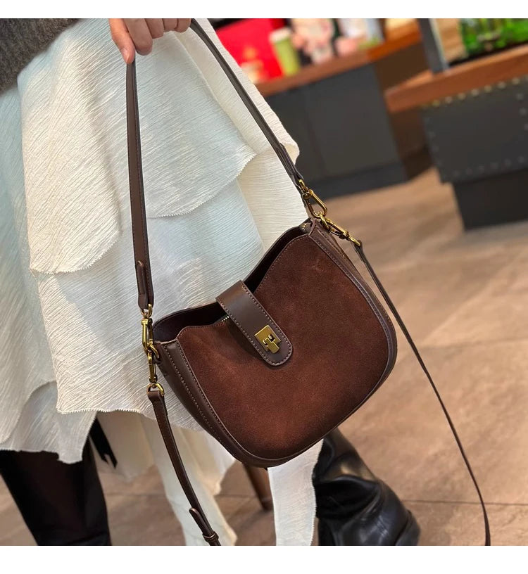 Sac à bandoulière en cuir de vache véritable pour femmes, sac à main en cuir véritable de vache souple, sacs à bandoulière Design de luxe à la mode