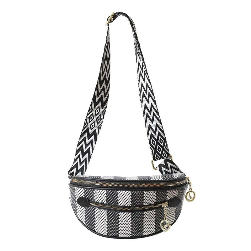 Sac banane rayé