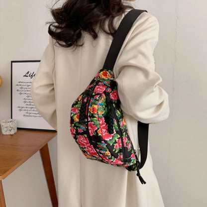 Sac banane à fleurs