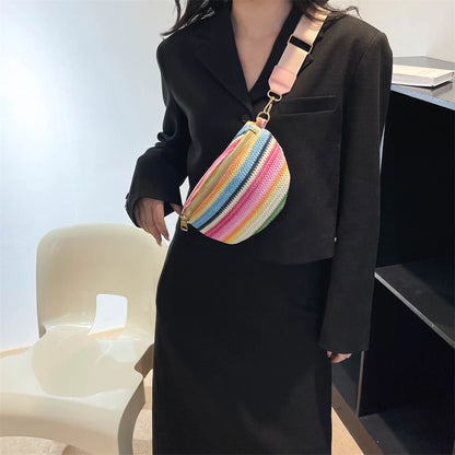 Sac banane en paille