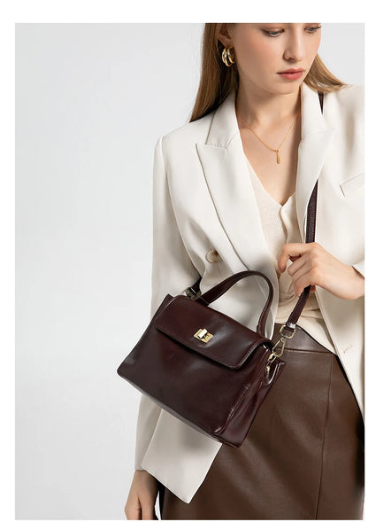 Sac fourre-tout en cuir de vachette véritable pour femme, sac à main en cuir souple pour femme, sacs à bandoulière à la mode, designer de luxe, initié féminin